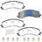 Bendix Friction MKD2382FM Disc Brake Pad Set - Front
