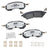 Bendix Friction MKD2414FM Disc Brake Pad Set - Rear