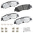 Bendix Friction MKD2439FM Disc Brake Pad Set - Rear