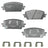 Bendix Friction SBC2380 Disc Brake Pad Set - Front