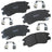 Bendix Friction SBC349 Disc Brake Pad Set - Front or Rear