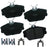 Bendix Friction SBC598 Disc Brake Pad Set - Front