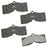 Bendix Friction SBM8 Disc Brake Pad Set - Front or Rear