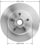 Bendix Friction PRT1464 Disc Brake Rotor and Hub Assembly - Front