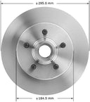 Bendix Friction PRT1829 Disc Brake Rotor and Hub Assembly - Front