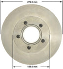 Bendix Friction PRT1900 Disc Brake Rotor and Hub Assembly - Front