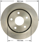 Bendix Friction PRT5725 Disc Brake Rotor - Front or Rear