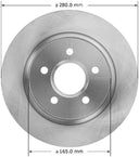 Bendix Friction PRT5884 Disc Brake Rotor - Rear