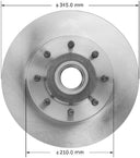 Bendix Friction PRT5915 Disc Brake Rotor and Hub Assembly - Front