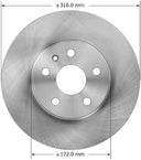 Bendix Friction PRT5918 Disc Brake Rotor - Front