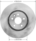 Bendix Friction PRT6007 Disc Brake Rotor - Front