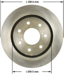 Bendix Friction PRT6053 Disc Brake Rotor - Front