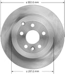 Bendix Friction PRT6060 Disc Brake Rotor - Rear