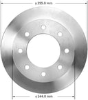 Bendix Friction PRT6076 Disc Brake Rotor - Rear