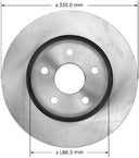 Bendix Friction PRT6102 Disc Brake Rotor - Front