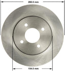Bendix Friction PRT6150 Disc Brake Rotor - Front