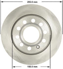 Bendix Friction PRT6168 Disc Brake Rotor - Rear