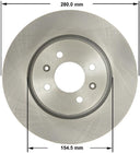 Bendix Friction PRT6181 Disc Brake Rotor - Front