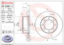 Brembo 09.E290.11 Disc Brake Rotor - Front