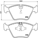 Brembo P06012 Disc Brake Pad Set - Front