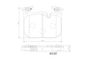 Brembo P06096N Disc Brake Pad Set - Front