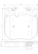 Brembo P06106N Disc Brake Pad Set - Front