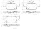 Brembo P07009N Disc Brake Pad Set - Rear