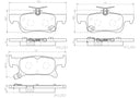Brembo P07011N Disc Brake Pad Set - Rear