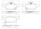 Brembo P07011N Disc Brake Pad Set - Rear