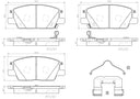 Brembo P07016N Disc Brake Pad Set - Front