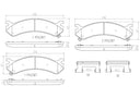 Brembo P10026N Disc Brake Pad Set - Front