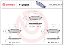 Brembo P10060N Disc Brake Pad Set - Rear
