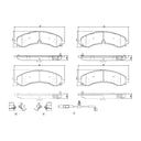 Brembo P10100N Disc Brake Pad Set - Front or Rear