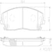 Brembo P11019N Disc Brake Pad Set - Front