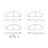 Brembo P11046N Disc Brake Pad Set - Front