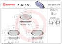 Brembo P23177 Disc Brake Pad Set - Rear