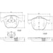 Brembo P24061N Disc Brake Pad Set - Front