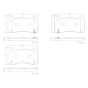 Brembo P24202N Disc Brake Pad Set - Front