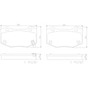 Brembo P24239N Disc Brake Pad Set - Rear