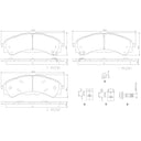 Brembo P24241N Disc Brake Pad Set - Front