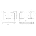 Brembo P24244N Disc Brake Pad Set - Front