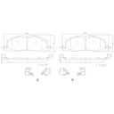 Brembo P24246N Disc Brake Pad Set - Front