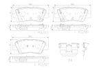 Brembo P30103N Disc Brake Pad Set - Rear