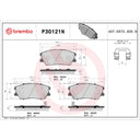 Brembo P30121N Disc Brake Pad Set - Front