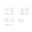 Brembo P30123N Disc Brake Pad Set - Front