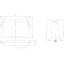 Brembo P30130N Disc Brake Pad Set - Rear