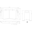 Brembo P30131N Disc Brake Pad Set - Front