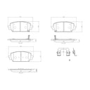 Brembo P30142N Disc Brake Pad Set - Front