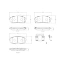 Brembo P30145N Disc Brake Pad Set - Front