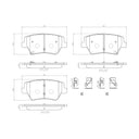 Brembo P30149N Disc Brake Pad Set - Rear